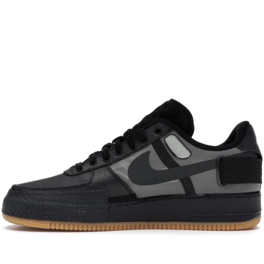 Size 9.5 - Nike Air Force 1 Type Black Gum 2020
